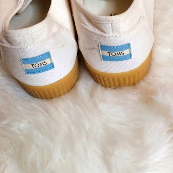 Toms womens white canvas shoes - Picture 5 of 9